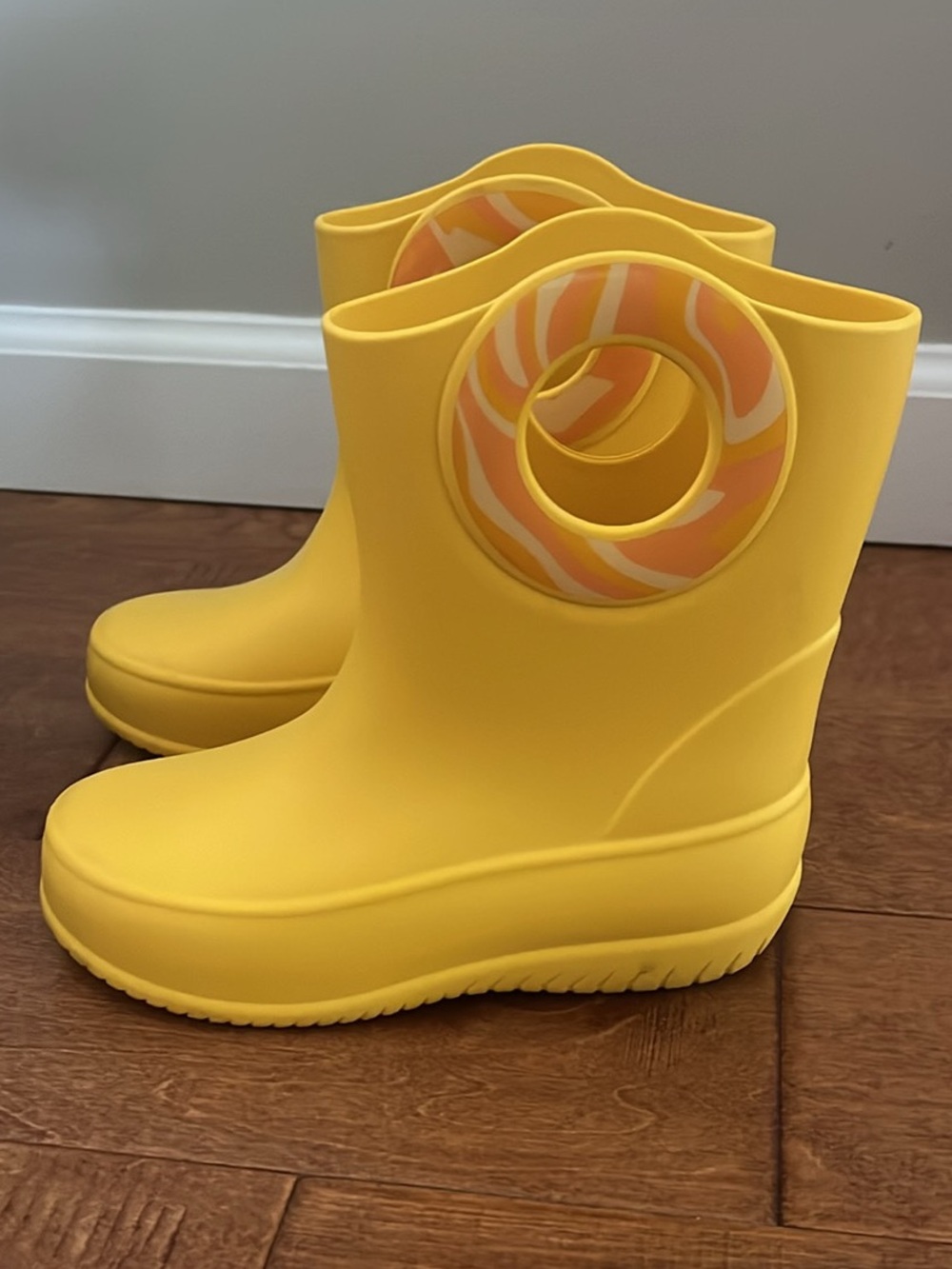 Kids Okabashi Rain Boots with Donut Handle - Size 12